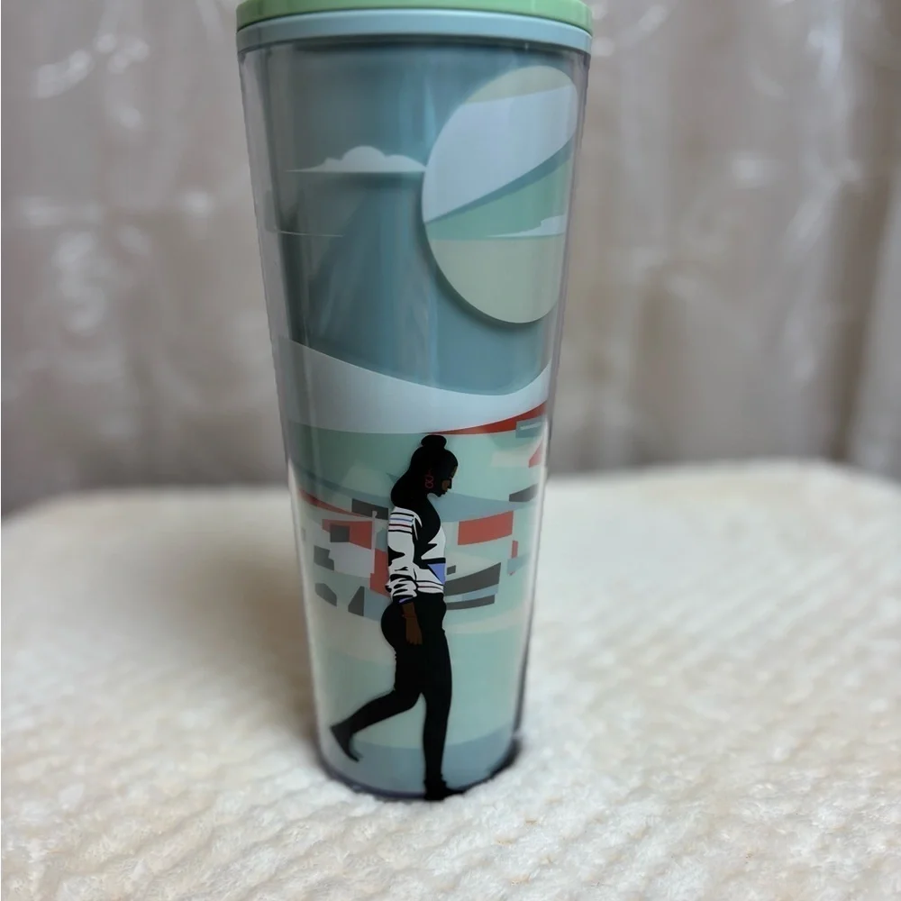 Starbucks + Lou Black History Memorabilia 2024, 24 oz Cold Beverage Tumbler